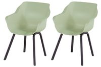 Set van 2 - Hartman Sophie Element dining armstoel - French green - thumbnail