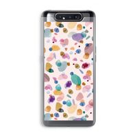 Terrazzo Memphis Pink: Samsung Galaxy A80 Transparant Hoesje