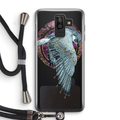 Golden Falcon: Samsung Galaxy J8 (2018) Transparant Hoesje met koord
