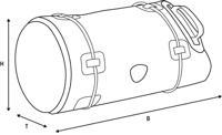 OXFORD Luggage roll heritage 30 ltr brown - thumbnail