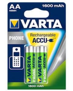 Varta AA accu 1600mA blister 2 Phone