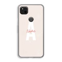 Strawberry Milkshake: Google Pixel 4a Transparant Hoesje
