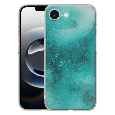 TPU Hoesje iPhone 16e - Painting Blue Backcover TPU Hoesje iPhone 16e - Painting Blue Backcover
