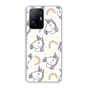 Rainbow Unicorn: Xiaomi 11T Transparant Hoesje