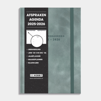 A5 Afsprakenagenda 2025 - 2026 Suede Look