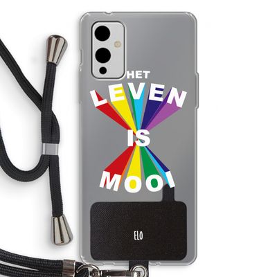 Het Leven Is Mooi: OnePlus 9 Transparant Hoesje met koord