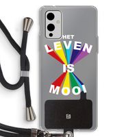 Het Leven Is Mooi: OnePlus 9 Transparant Hoesje met koord