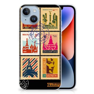 Apple iPhone 14 | Silliconen Back Cover | Postzegels