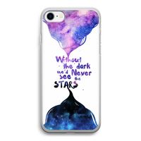 Stars quote: iPhone SE 2020 Transparant Hoesje
