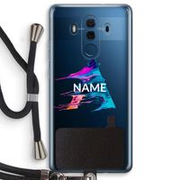 Abstract Spectrum: Huawei Mate 10 Pro Transparant Hoesje met koord