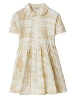 Burberry Kids robe en coton à logo imprimé - Tons neutres