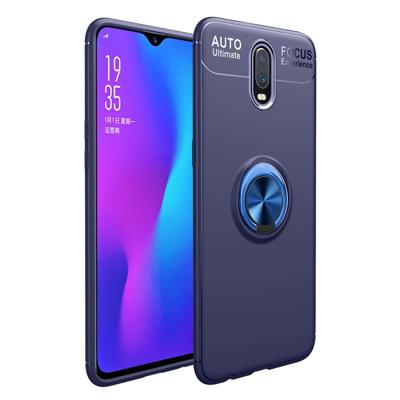 Shockproof TPU Case for OnePlus 6T with Holder (Blue)