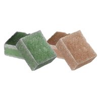 Ideas4seasons Amberblokjes/geurblokjes - sandelhout en dennen - 6x stuks - huisparfum - Amberblokjes