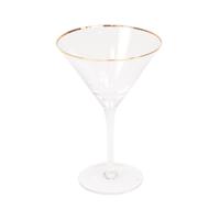 HV Martini Glas - Transparant/Goud - 12x12x18,5cm