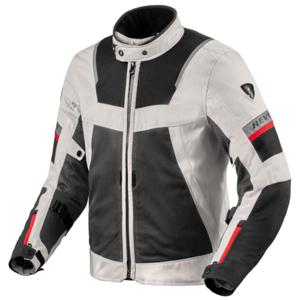 REV'IT! Tornado 4 H2O jacket, Doorwaai motorjas heren, Zilver Zwart