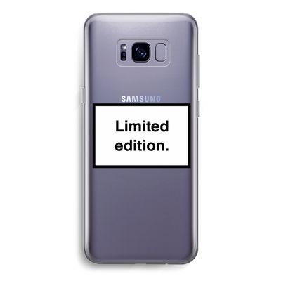 Limited edition: Samsung Galaxy S8 Transparant Hoesje