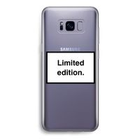 Limited edition: Samsung Galaxy S8 Transparant Hoesje
