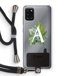 Green Brush: Samsung Galaxy A31 Transparant Hoesje met koord