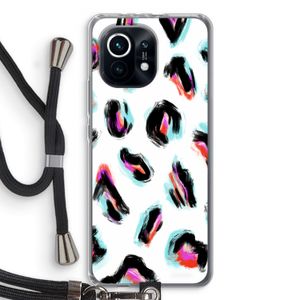 Cheetah color: Xiaomi Mi 11 Transparant Hoesje met koord