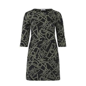 Paprika jurk met all over print zwart/olijfgroen Paprika jurk met all over print zwart/olijfgroen