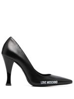 Love Moschino escarpins à logo imprimé 100 mm - Noir