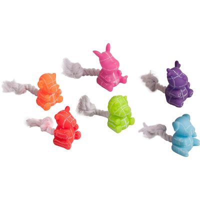 Hondenspeelgoed Vinyl Diertje met Touw - 9,5 cm 9.5 x 4 x 5 cm Flamingo Multicolor Hondenspeelgoed Vinyl Diertje met Touw - 9,5 cm 9.5 x 4 x 5 cm Flamingo Multicolor