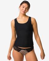 HEMA Dames top met ingebouwde cups smoothing zwart (zwart)