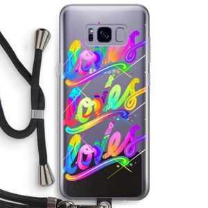 Loves: Samsung Galaxy S8 Plus Transparant Hoesje met koord