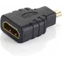 Equip 118915 tussenstuk voor kabels microHDMI HDMI Zwart - thumbnail