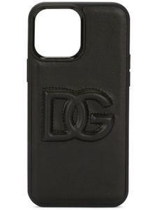 Dolce & Gabbana coque d'iPhone 13 Pro Max à logo DG - Noir