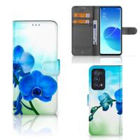 OPPO Reno 6 Pro Plus 5G Hoesje Orchidee Blauw - Cadeau voor je Moeder