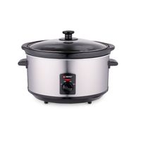 Alpina Slowcooker - 3.5 Liter - Keramische Binnenpan - 3 Warmtestanden - RVS - thumbnail