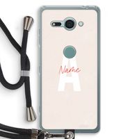 Strawberry Milkshake: Sony Xperia XZ2 Compact Transparant Hoesje met koord