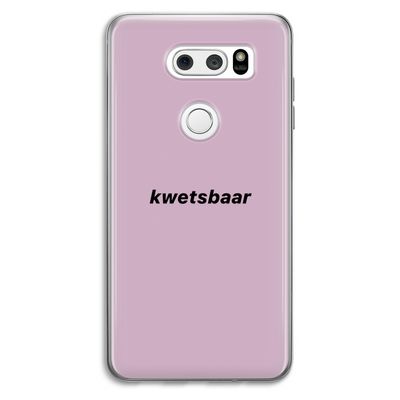 kwetsbaar: LG V30 Transparant Hoesje