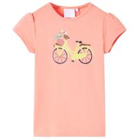 VidaXL Kindershirt 116 neonkoraal