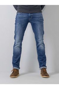 Petrol Industries Tapered Fit Jeans donkerblauw, Effen