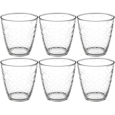 Set van 12x stuks water/sap glazen Rome 250 ml van glas