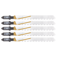 Wolfcraft Decoupeerzaagbladen | T-schacht | HCS | 100mm | 5 stuks - 2651000