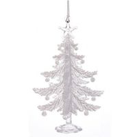 1x Kerstboomversiering acryl kerstboom 13 cm   -