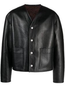 Nanushka veste bomber en cuir artificiel - Noir