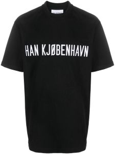 Han Kjøbenhavn logo-print organic cotton T-shirt - Noir