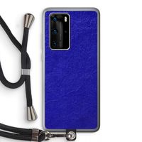 Majorelle Blue: Huawei P40 Pro Transparant Hoesje met koord