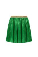 Like Flo Meisjes rok metallic plisse - Groen metallic