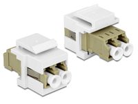 DeLOCK DeLOCK Keystone Module LC Duplex > LC Duplex multi-mode - thumbnail