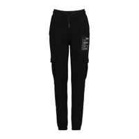 CoolCat Junior joggingbroek Cara met printopdruk zwart - thumbnail