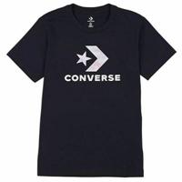 Dames-T-Shirt met Korte Mouwen Converse Seasonal Star Chevron Zwart - Maat: XS