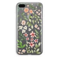 Botanical sweet flower heaven: iPhone 8 Plus Transparant Hoesje