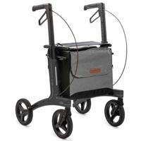 Air carbon rollator | "Lengte persoon: Standaard 160 - 200 cm","Kies uw kleur: Grijs" | Rollz