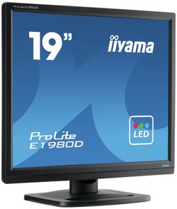 iiyama ProLite E1980D-B1 LED display 48,3 cm (19") 1280 x 1024 Pixels XGA Zwart