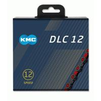 KMC ketting 1/2x11/128 126s dlc 12 zwart/rood 12v